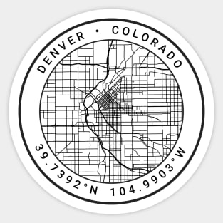 Denver Map Sticker